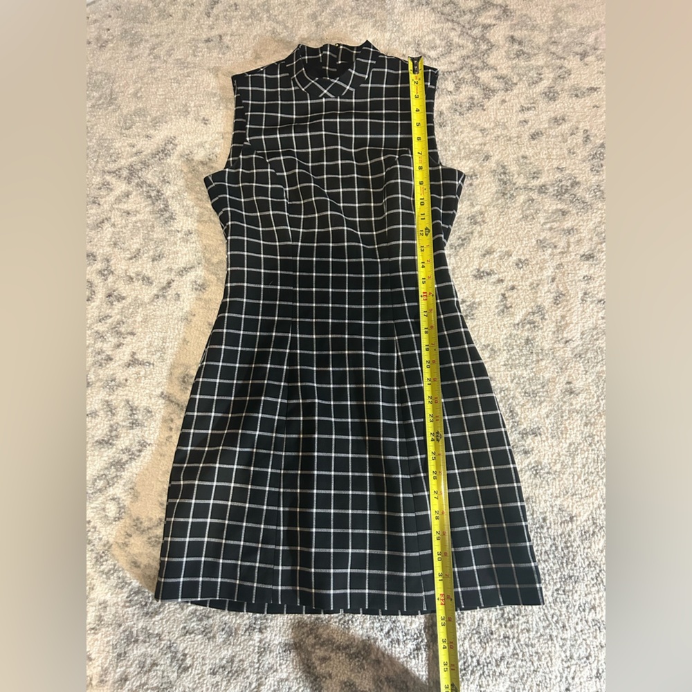 Black and white illusion pattern  size 6 H&M Holiday Little Black Dress - Picture 10 of 11
